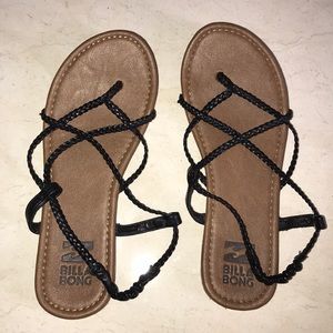 Strap on Brown/Black Sandals